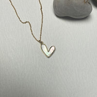 Iishii Designs Heart Drop Charm Necklace