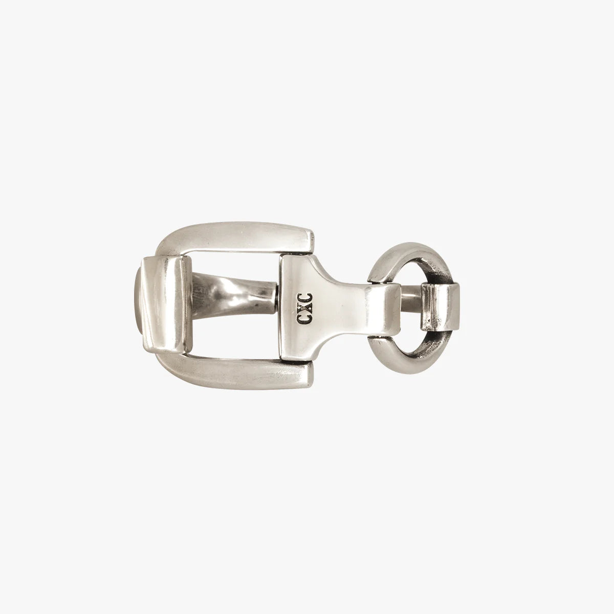CXC レザーブレスレット B0188MCA Hickstead Stirrup シルバー CXC Hickstead Stirrup Bracelet – DazzleUSA
