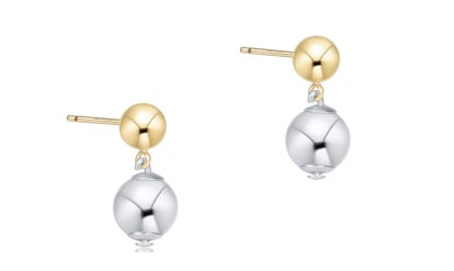 Classic 8mm Ball Drop Stud - Pearl main image 1