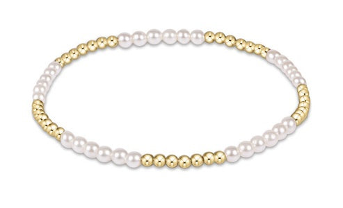 Enewton Classic Blissful Pattern 2.5mm Bead Bracelet 3mm Pearl
