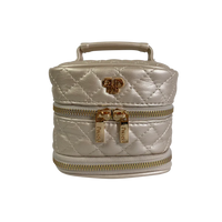 PurseN Weekender Jewelry Case in Quilted Pearl