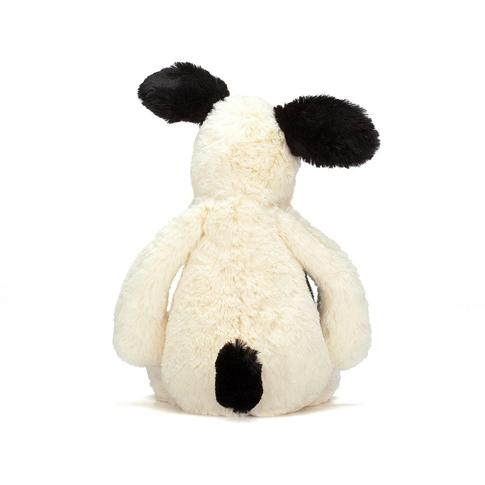 Jellycat Bashful Rufferty Black and Cream Puppy Original – DazzleUSA
