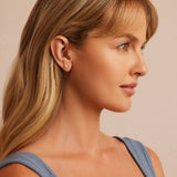 Gorjana Pearl Charm Stud Earring