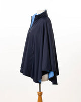 Rainraps Hooded Sport Poncho Navy and Periwinkle Reversible Sportyrap