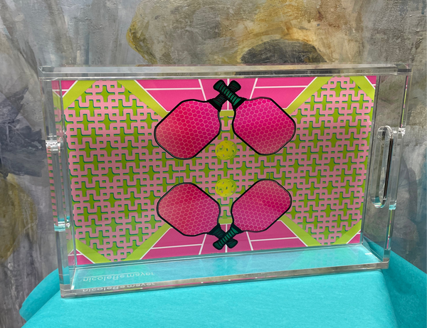 Nicolette Mayer Acrylic Vanity Tray - Pickleball Anyone?