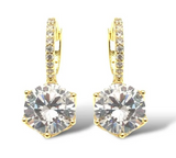 Theia Aria Brilliant Cut 1.5 CT CZ Huggie Earring