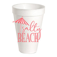 20 oz. Styrofoam Cup - Salty Beach