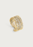 Anabel Aram Feather Pave Ring