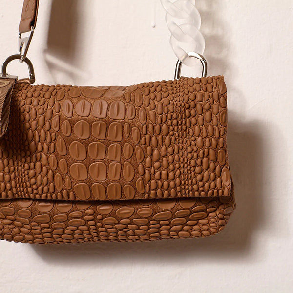 Daniella Lehavi Tokyo Clutch/Crossbody in Caramel
