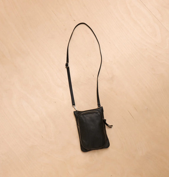 Daniella Lehavi  Louise Pocket Bag in Ribbed Black