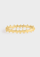 Anabel Aram Milos Gold Hinged Bangle Bracelet