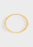 Anabel Aram Milos Gold Hinged Bangle Bracelet