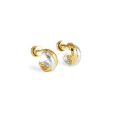 Anabel Aram Farrier Mixed Metal Triple Huggie Hoop Earring