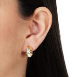 Anabel Aram Farrier Mixed Metal Triple Huggie Hoop Earring