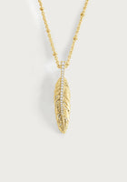 Anabel Aram Feather Small Pendant Necklace