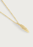 Anabel Aram Feather Small Pendant Necklace