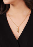 Anabel Aram Feather Small Pendant Necklace