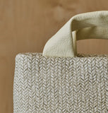 Daniella Lehavi Alexa Square Bag in Ivory Straw Natural