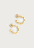 Anabel Aram Farrier Huggie Hoop Earrings in Gold