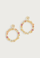 Anabel Aram Wildflower Gathered Hoop Earring