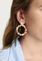 Anabel Aram Wildflower Gathered Hoop Earring