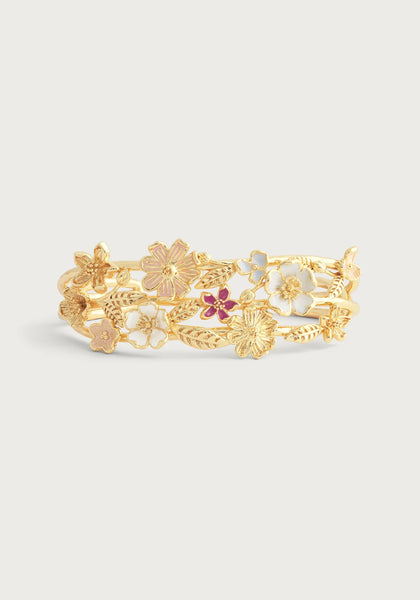 Anabel Aram Wildflowers Bangle Bracelet