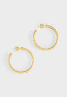 Anabel Aram Milos Gold Medium Hoop Earrings