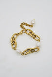 Idlewild Everyday Fresh Water Pearl and Cable Chain Bracelet