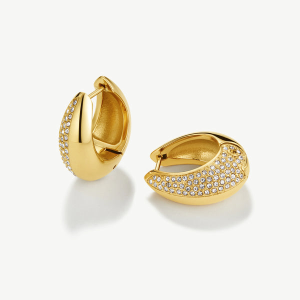 D. Louise Pave Dome Huggie Earrings