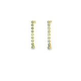 Elizabeth and Rose 18K Gold Filled Linier CZ Drop Earring