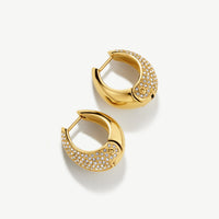 D. Louise Pave Dome Huggie Earrings