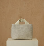 Daniella Lehavi Alexa Square Bag in Ivory Straw Natural