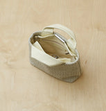 Daniella Lehavi Alexa Square Bag in Ivory Straw Natural