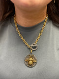 Lula 'n' Lee Jeannie Antique Bee with Toggle Necklace