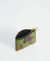 Wouf Small Pouch in Olive Leopard