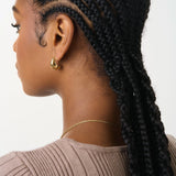 D. Louise Curved Midi Hoop Earring