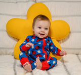 Margo Rebecca Zippered One Piece Pajama in Ladybug Hugs