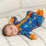Margo Rebecca Zippered One Piece Pajama in Monster Mash