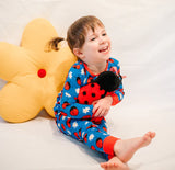 Margo Rebecca Zippered One Piece Pajama in Ladybug Hugs