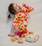 Margo Rebecca Zippered One Piece Pajama in Rosie Posie