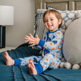 Margo Rebecca Zippered One Piece Pajama in Hoops and Dreams