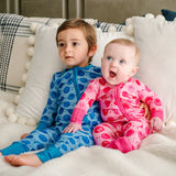 Margo Rebecca Zippered One Piece Pajama in Smile Child Pink