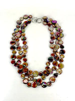 Sea Lily Short Multi Colored Mother of Pearl Necklace