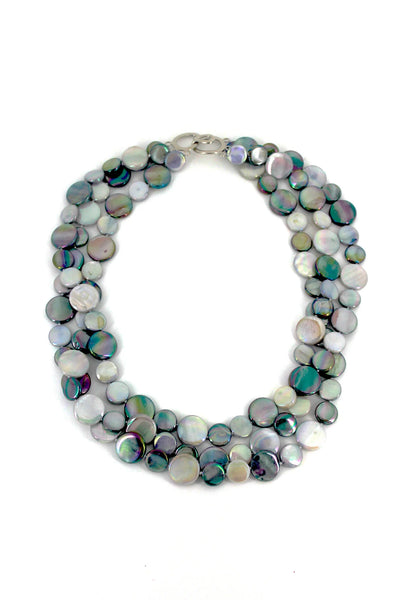 Sea Lily Short Multi Colored Mother of Pearl Necklace