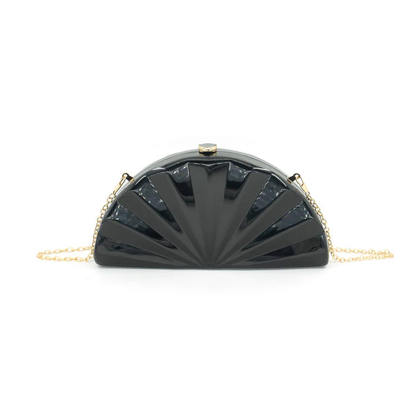 Acrylic Fan Shaped Evening Bag