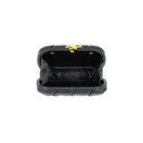Woven Faux Leather Clutch with Strap Handbag