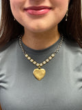 Lula 'n' Lee Jessie Crystal Chain and Heart Necklace