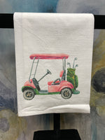 Taylor Paladino Pink Gold Cart Tea Towel