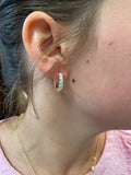 Iishii Designs 3mm CZ Huggie Hoop Earring