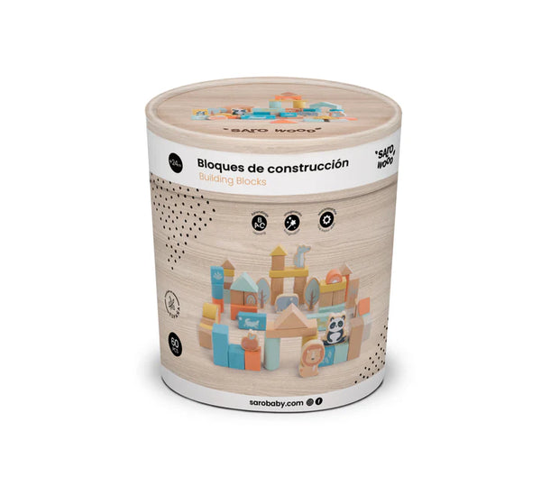 Kalencom 60 pcs Wooden Building Blocks